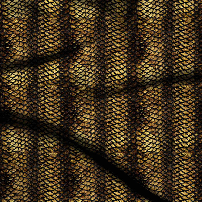 antique gold animal digital print fabric texture — fine scale closeup
