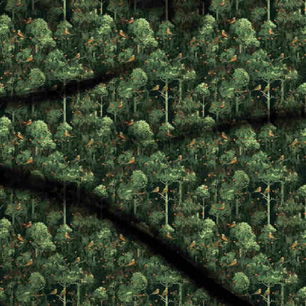 forest green other digital print fabric texture — medium scale closeup