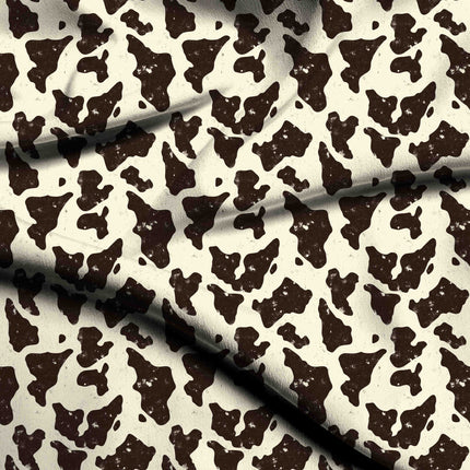 dark chocolate animal digital print fabric texture — large scale closeup