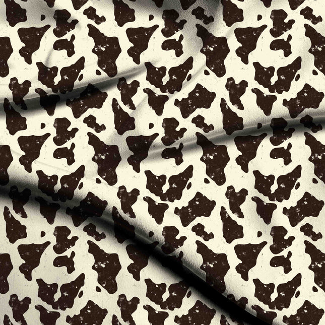 dark chocolate animal digital print fabric texture — large scale closeup