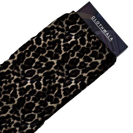 deep black animal fabric detail — textured finish digital print closeup