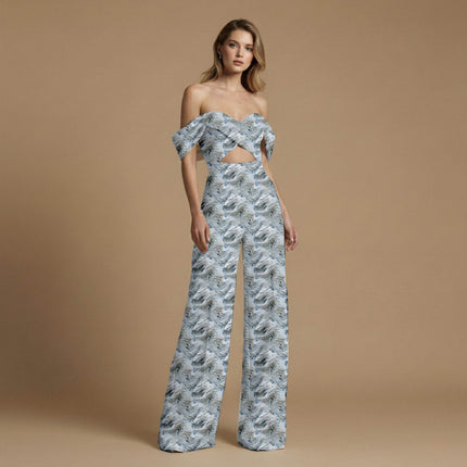 ivory cream other all-over print pattern — large scale repeat layout