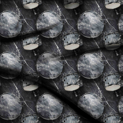 jet black other fabric detail — matte finish digital print closeup