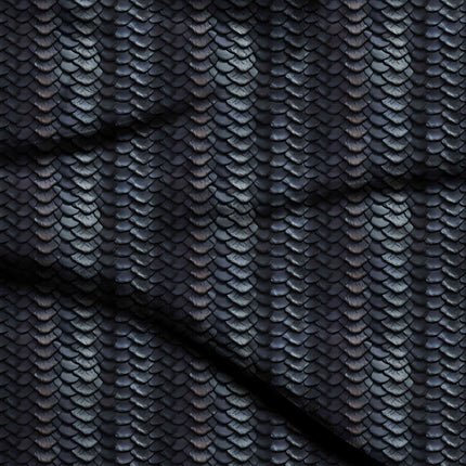 charcoal black animal digital print fabric texture — fine scale closeup