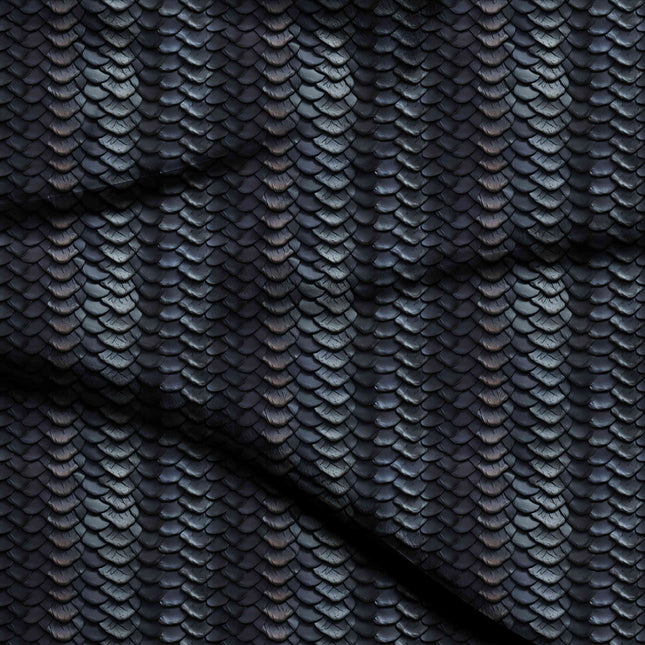 charcoal black animal digital print fabric texture — fine scale closeup