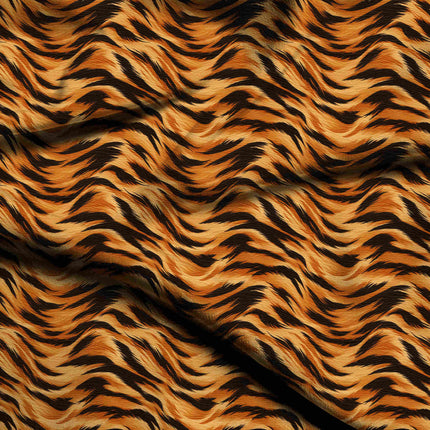 goldenrod animal digital print fabric texture — large scale closeup