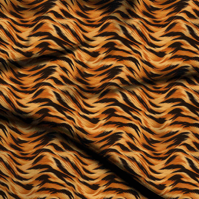 goldenrod animal digital print fabric texture — large scale closeup