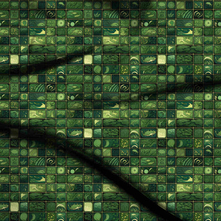 forest green other digital print fabric texture — medium scale closeup