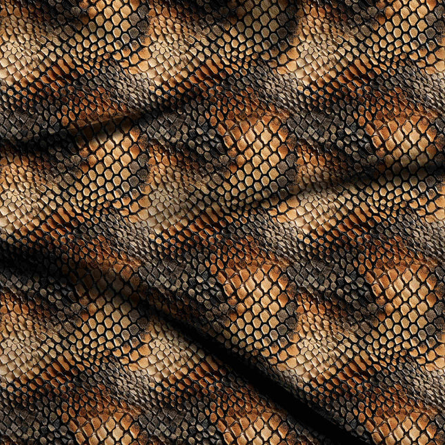 burnt umber animal digital print fabric texture — fine scale closeup