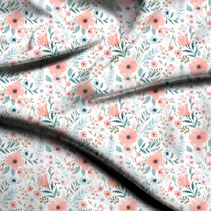dusty rose floral print fabric draped — maxi dress styling