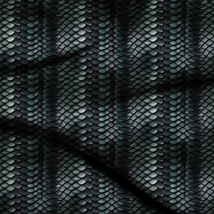 charcoal black animal digital print fabric texture — fine scale closeup