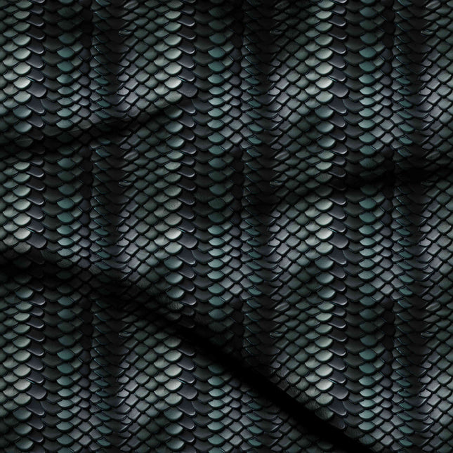 charcoal black animal digital print fabric texture — fine scale closeup