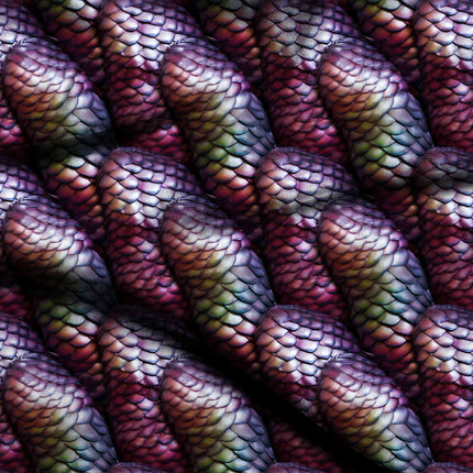 amethyst purple animal digital print fabric texture — medium scale closeup