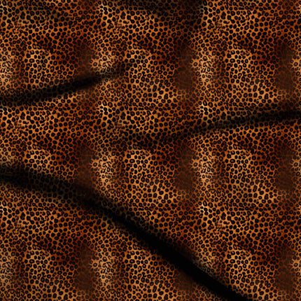 burnt sienna animal digital print fabric texture — fine scale closeup