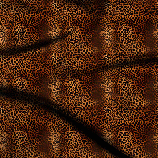 burnt sienna animal digital print fabric texture — fine scale closeup