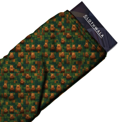 forest green other all-over print pattern — fine scale repeat layout