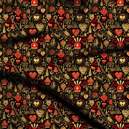 jet black other digital print fabric texture — medium scale closeup
