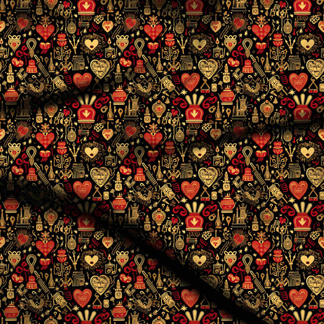 jet black other digital print fabric texture — medium scale closeup