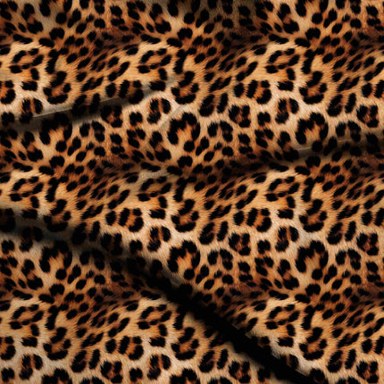 deep espresso animal digital print fabric texture — medium scale closeup