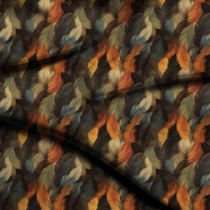 burnt sienna animal digital print fabric texture — medium scale closeup