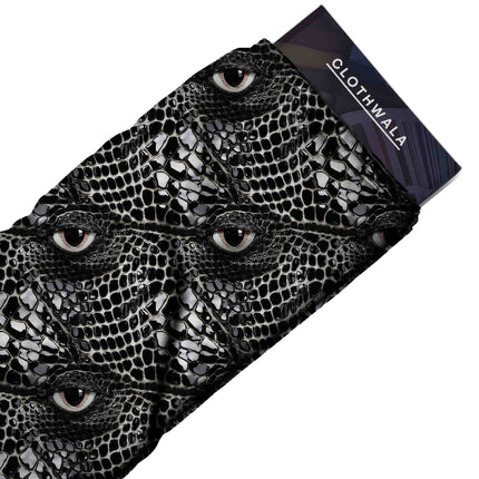 jet black animal print fabric draped — lehenga skirt styling