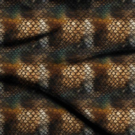 burnt sienna animal digital print fabric texture — medium scale closeup