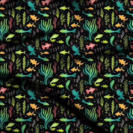 seafoam green other digital print fabric texture — medium scale closeup