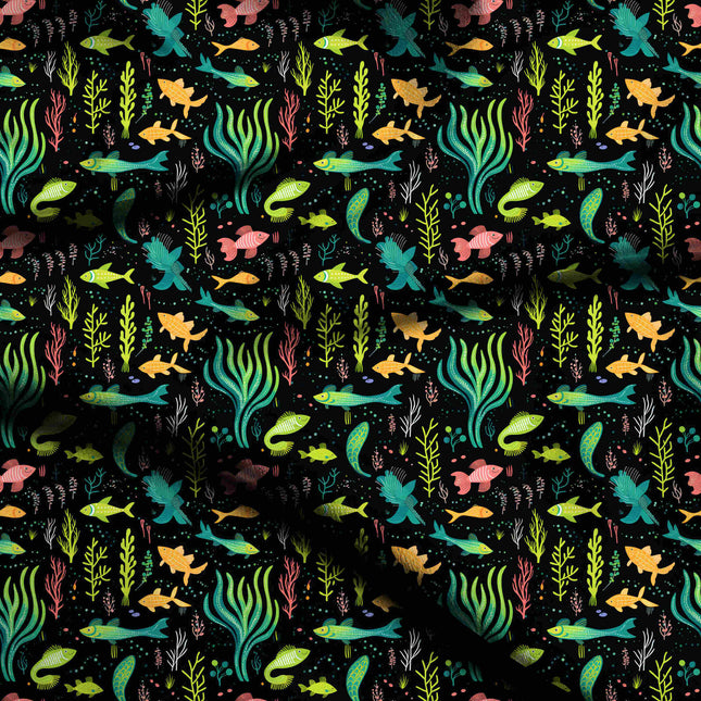 seafoam green other digital print fabric texture — medium scale closeup