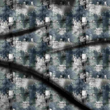 slate grey abstract digital print fabric texture — large scale closeup