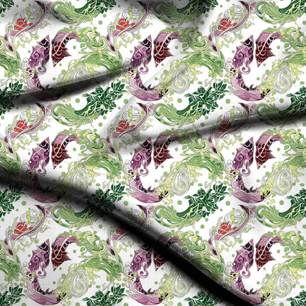 magenta animal digital print fabric texture — medium scale closeup