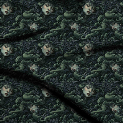 pale mint other digital print fabric texture — large scale closeup