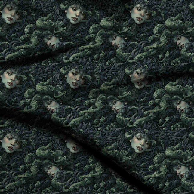 pale mint other digital print fabric texture — large scale closeup