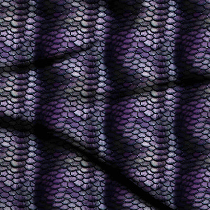 amethyst purple animal digital print fabric texture — fine scale closeup
