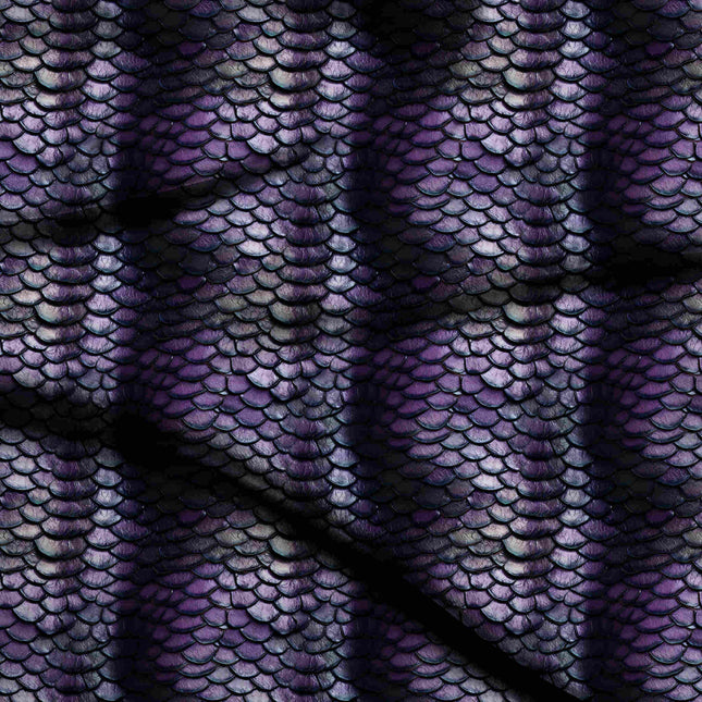 amethyst purple animal digital print fabric texture — fine scale closeup