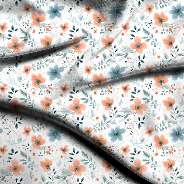 peach nectar floral print fabric draped — maxi dress styling