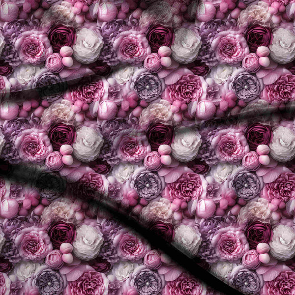 Mauve Dense Tapestry Print Fabric