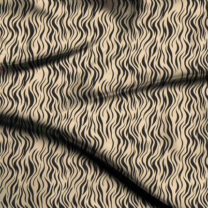 jet black animal digital print fabric texture — medium scale closeup