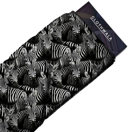 jet black animal all-over print pattern — large scale repeat layout