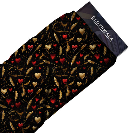 jet black other fabric detail — glossy finish digital print closeup