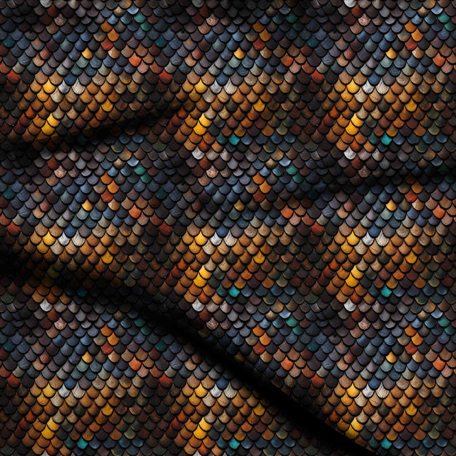 charcoal black animal digital print fabric texture — fine scale closeup
