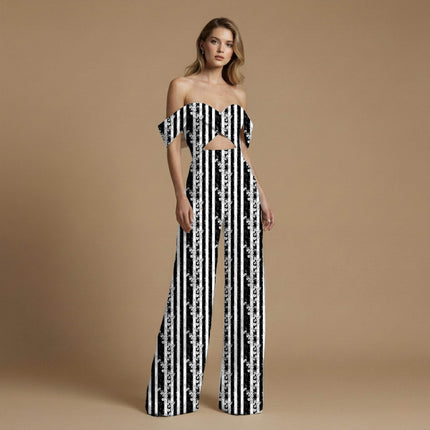 jet black floral all-over print pattern — medium scale repeat layout