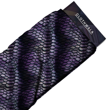 amethyst purple animal all-over print pattern — fine scale repeat layout