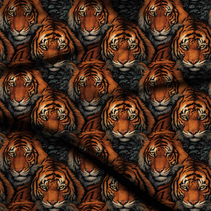 burnt sienna animal digital print fabric texture — large scale closeup