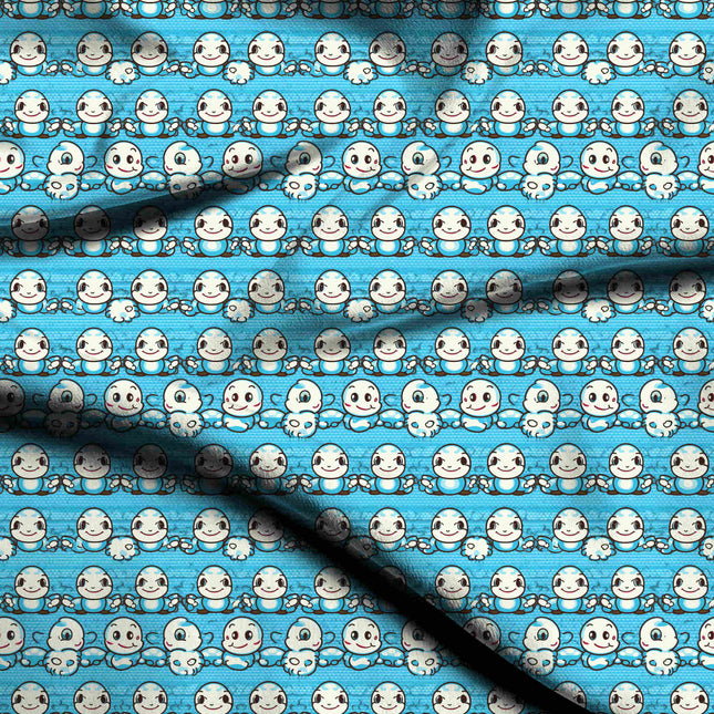 sky blue other digital print fabric texture — medium scale closeup