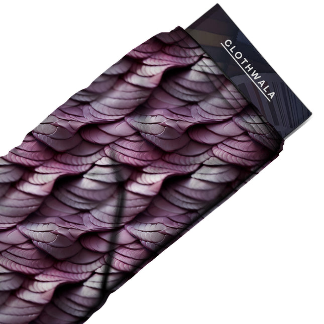 mauve other print fabric draped — statement jacket styling