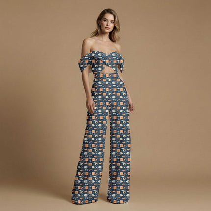 midnight blue other all-over print pattern — medium scale repeat layout