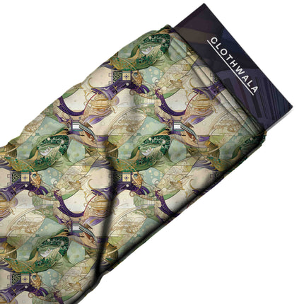 amethyst purple other all-over print pattern — large scale repeat layout