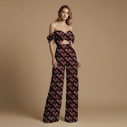 jet black geometric print fabric draped — kurta styling