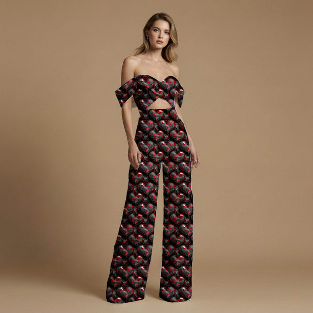 jet black geometric print fabric draped — kurta styling