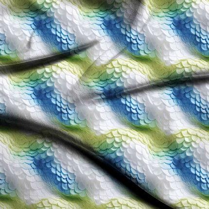 chartreuse animal digital print fabric texture — fine scale closeup